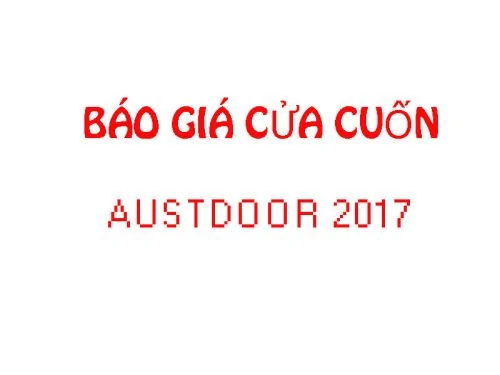 Báo giá cửa cuốn Austdoor năm 2025